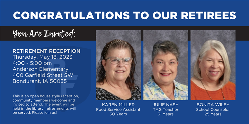 congratulations to our retirees